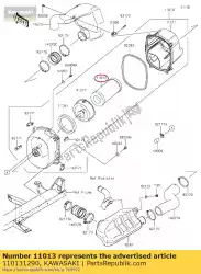 Aquí puede pedir 01 elemento-filtro de aire de Kawasaki , con el número de pieza 110131290: