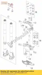 Qui puoi ordinare ammortizzatore di sterzo cpl. Da KTM , con numero parte 16181N53ES: