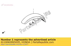 Honda 61100KEB950ZE fender co * r101cu * - Lado inferior