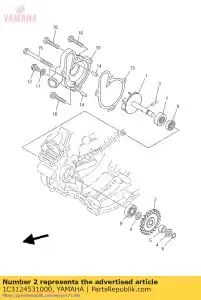 yamaha 1C3124531000 gear - Bottom side