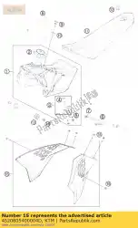 Tutaj możesz zamówić zestaw spoilerów pomara? Czowy 50sx / mini 15 od KTM , z numerem części 4520805400004D: