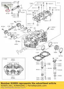 kawasaki 920051361 raccord ej650-a1 - La partie au fond