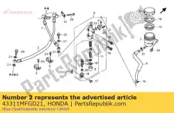 Tutaj możesz zamówić w?? Komp. B, rr. Hamulec od Honda , z numerem części 43311MFGD21: