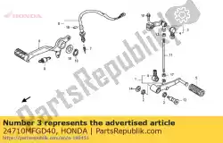 Here you can order the arm comp., gear change from Honda, with part number 24710MFGD40: