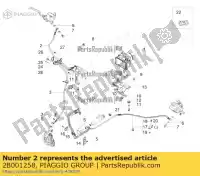 2B001258, Piaggio Group, tubo de freio dianteiro bomba-hecu abs moto-guzzi v zguldb00 zguldp00 zguldp00, zguldcb0 zguldub0 zgulw300;zgulwuc2;zgulw3004; zgulwub2 750 2015 2016 2017 2018 2019 2020 2021, Novo