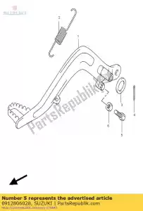 suzuki 0912806028 bolt - Bottom side