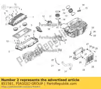 851581, Piaggio Group, Lucht aanzuigbuis aprilia  dorsoduro shiver zd4kb000 zd4kbu00 zd4kh000 zd4kh001 zd4khu00 zd4khu01 zd4rab00, zd4rad00 zd4rag00 zd4sm000, zd4sma00, zd4smc00, zd4smc01 750 900 2007 2008 2009 2010 2011 2012 2013 2014 2015 2016 2017 2018 2019 2020 2021 2022, Nieuw