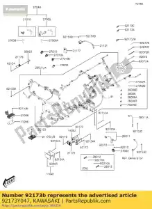 kawasaki 92173Y047 abrazadera, d11-d8 sc300bef - Lado inferior