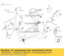 Qui puoi ordinare cablaggio principale da Piaggio Group , con numero parte 1D002541: