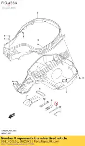 Suzuki 0981400L01 empuñadura, destornillador - Lado inferior