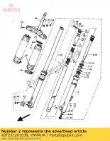 43F231261038, Yamaha, tube, outer 1 yamaha xt 600, New