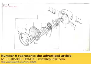 honda 61303105000 écrou, boîtier de phare - La partie au fond