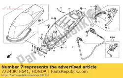 Tutaj możesz zamówić linka, blokada siedzenia od Honda , z numerem części 77240KTF641: