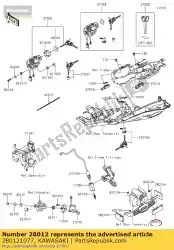 Qui puoi ordinare riflettore-riflesso kdx250-e1 da Kawasaki , con numero parte 280121077: