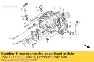 Honda 15611KY4900 bouchon, remplissage d'huile - La partie au fond