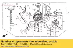 Qui puoi ordinare nessuna descrizione disponibile al momento da Honda , con numero parte 16015KPF851: