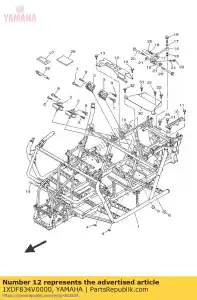 yamaha 1XDF834V0000 protettore 1 - Il fondo