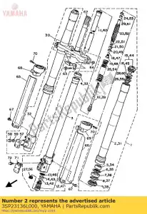 Yamaha 3SP23136L000 rurka zewn?trzna 2 - Dół