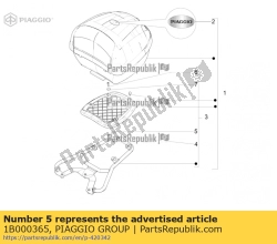 Aprilia 1B000365, P?yta, OEM: Aprilia 1B000365