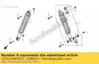 51451HN5671, Honda, cespuglio, serranda honda trx 350 400 500 2000 2001 2002 2003 2004 2005 2006 2007 2008, Nuovo