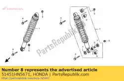 Tutaj możesz zamówić krzak, amortyzator od Honda , z numerem części 51451HN5671: