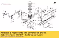 43510MAH315, Honda, sub assy, ??ty? m / c honda vt shadow ace c2 c vt1100c2 1100 , Nowy