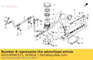 Honda 43510MAH315 sub assy, ??ty? m / c - Dół