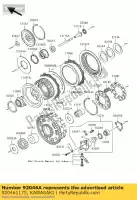 920461175, Kawasaki, Rolamento-agulha vn1500-a2 kawasaki vn 1500 1600 1988 1989 1990 1991 1992 1994 1995 1996 1997 1998 1999 2000 2001 2002 2003 2004 2005 2006 2007, Novo