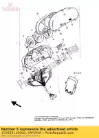 1TX835110000, Yamaha, lente, velocímetro yamaha fj xj 900 1200 1986 1987 1988 1990 1991 1992 1995 1996 1997 1998 2000 2001 2002, Nuevo