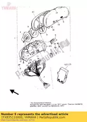 Here you can order the lens, speedometer from Yamaha, with part number 1TX835110000: