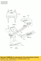 560621753, Kawasaki, modèle, capotage cnt, f kawasaki zz r600 600 , Nouveau