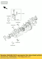 920281455, Kawasaki, bucha, virabrequim, bl zr1100-a kawasaki voyager zephyr zg 1100 1200 1987 1988 1989 1990 1991 1992 1993 1994 1995 1996, Novo