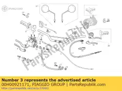 Aqui você pode pedir o transmissão de alavanca de gás em Piaggio Group , com o número da peça 00H00921171: