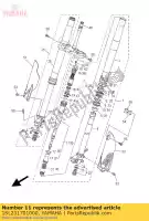 1SL231701000, Yamaha, comp. cilindro, forcella anteriore yamaha yz 450 2014 2015, Nuovo