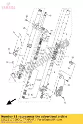 Here you can order the cylinder comp., front fork from Yamaha, with part number 1SL231701000: