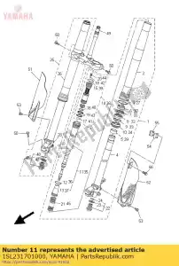 yamaha 1SL231701000 cylinder comp., front fork - Bottom side