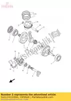 5UL114122000, Yamaha, crank 1 yamaha yz 250 2003 2004 2005 2006 2007 2008 2009 2010 2011, New