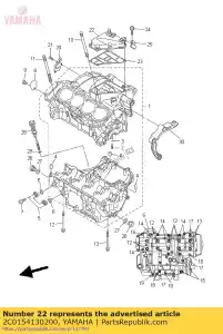 yamaha 2C0154130200 couverture - La partie au fond