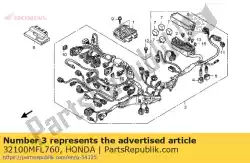 geen beschrijving beschikbaar op dit moment van Honda, met onderdeel nummer 32100MFL760, bestel je hier online:
