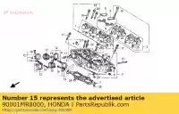 90001MR8000, Honda, parafuso, especial, 6x62 honda rvf  r vfr riii rii vfr400r3 rvf400r 400 , Novo