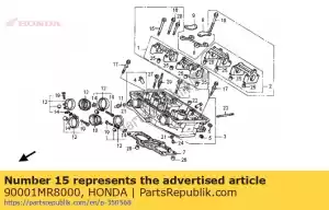 Honda 90001MR8000 perno, especial, 6x62 - Lado inferior