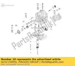 Qui puoi ordinare pistone da Piaggio Group , con numero parte GU31150950: