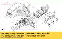 77331MEG000, Honda, rubber, grab rail honda vt 750 2004 2005 2006 2007 2008 2009 2010 2012 2013, New