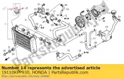 Tutaj możesz zamówić brak dost? Pnego opisu od Honda , z numerem części 19110KPP930: