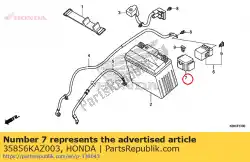 Ici, vous pouvez commander le caoutchouc, choc auprès de Honda , avec le numéro de pièce 35856KAZ003: