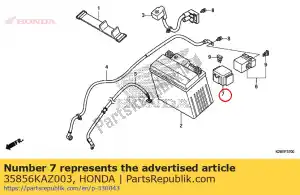 Honda 35856KAZ003 caoutchouc, choc - La partie au fond