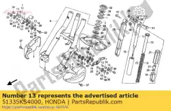 zegel, fr. Kussen onder van Honda, met onderdeel nummer 51335KS4000, bestel je hier online: