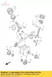 Aquí puede pedir conjunto de cigüeñal de Yamaha , con el número de pieza 3D8114000100: