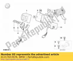 Here you can order the bracket for switch housing, right from BMW, with part number 61317653978: