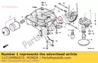 11210MBG010, Honda, pan, olie honda vfr  a fi 50th vfr800fi vfr800 vfr800a vfr800f 800 , Nieuw